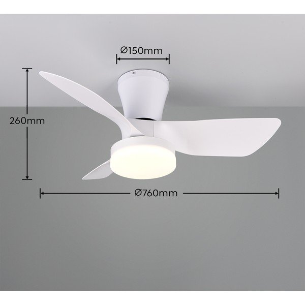 Biała lampa sufitowa LED Randers – Reality-image-3