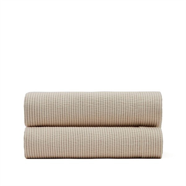 Beżowa bawełniana narzuta 240x260 cm Bedar – Kave Home-image-3