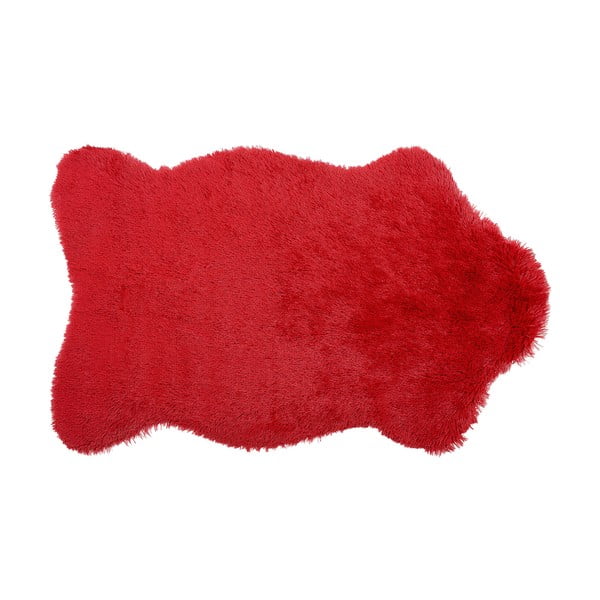 Dywan z eko futra Soft Bear, 160x200 cm, czerwony