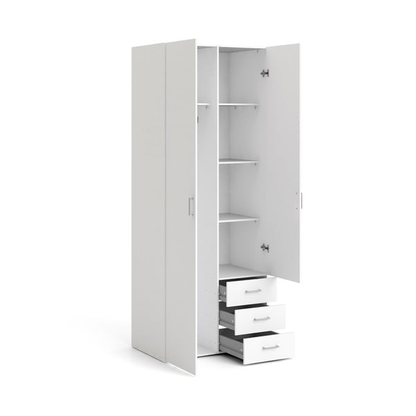 Biała szafa 78x200 cm Space – Tvilum-image-4