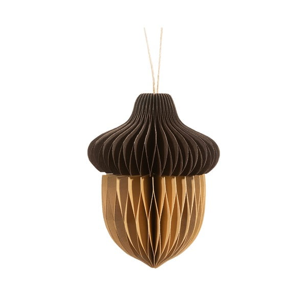 Papierowa ozdoba świąteczna wykonana ręcznie 10 cm Honeycomb Acorn – Sass & Belle