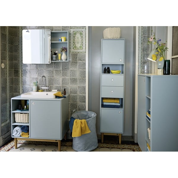 Jasnozielony tekstylny kosz na pranie 67 l Tom Tailor – Wenko-image-1