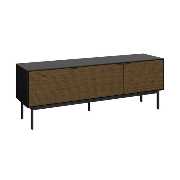 Czarna szafka pod TV w dekorze sosny 150x54 cm Soma – Tvilum-image-1
