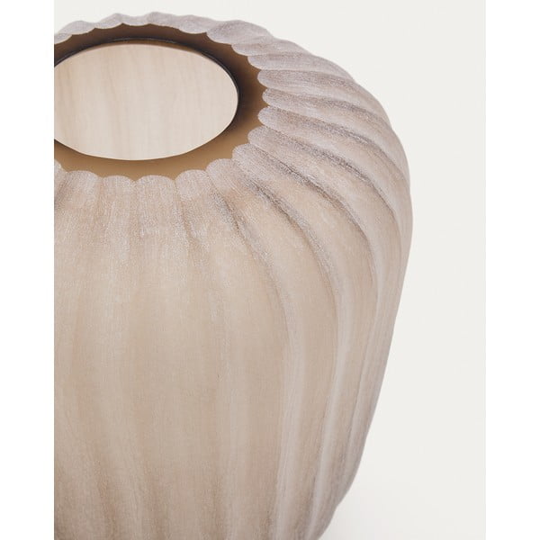 Beżowy szklany wazon (wysokość 27 cm) Lumia – Kave Home-image-2