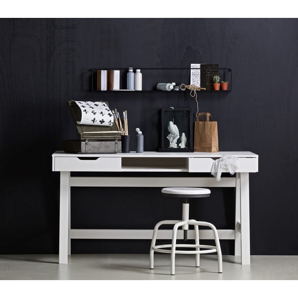 Białe biurko WOOOD Nikki-image-1