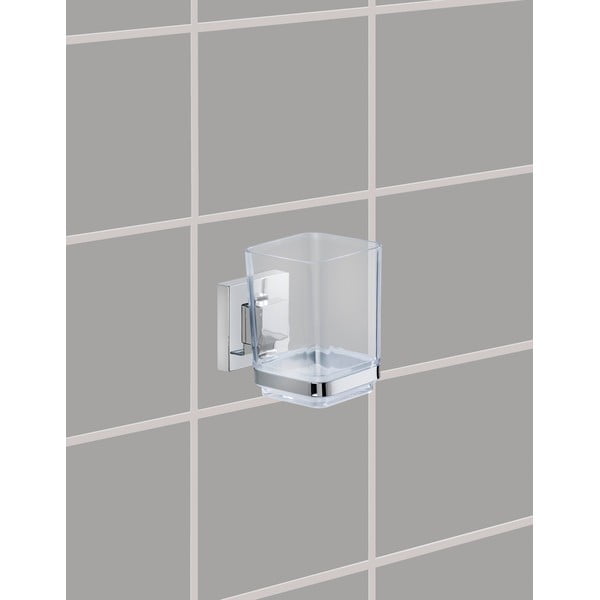 Kubek na szczoteczki z przyssawką Wenko Vacuum-Loc, do 33 kg-image-1