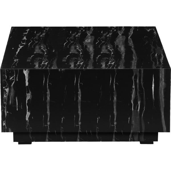 Czarny stolik w dekorze marmuru 100x100 cm Vito – Støraa-image-3