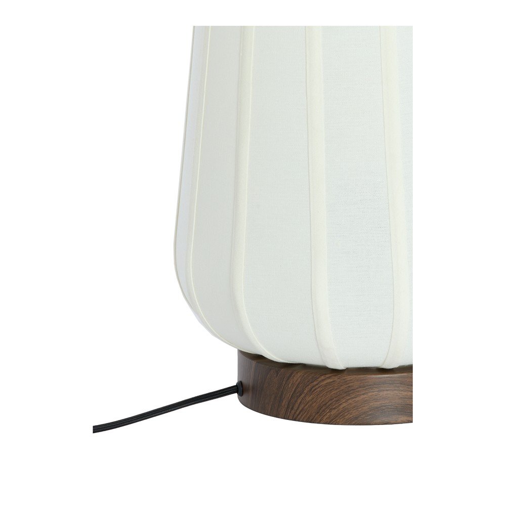 Biała metalowa lampa stołowa z tekstylnym kloszem (wysokość 29 cm) Bibia – Light & Living (zdjęcie 5)