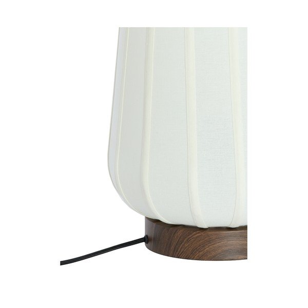Biała metalowa lampa stołowa z tekstylnym kloszem (wysokość 29 cm) Bibia – Light & Living-image-4