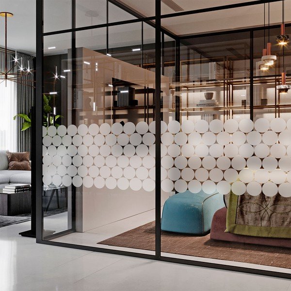 Zestaw naklejek na okno 50 szt. 10x10 cm Clackout Circle – Ambiance-image-3