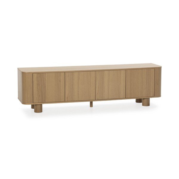 Szafka pod TV w dekorze dębu w naturalnym kolorze 180x50,5x40 cm Padoc – MOME-image-3