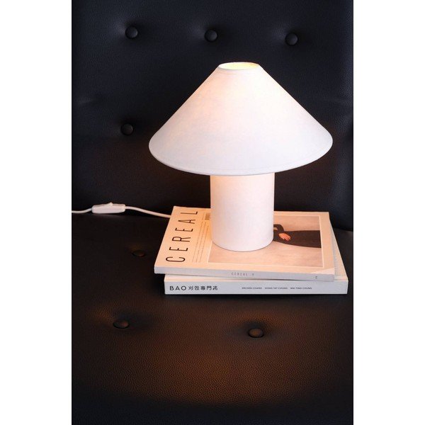 Biała papierowa lampa stołowa (wysokość 30 cm) Lilli – Jotex-image-1