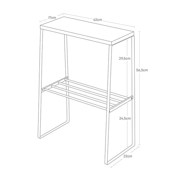Stolik 22x42 cm Tosca – YAMAZAKI-image-3