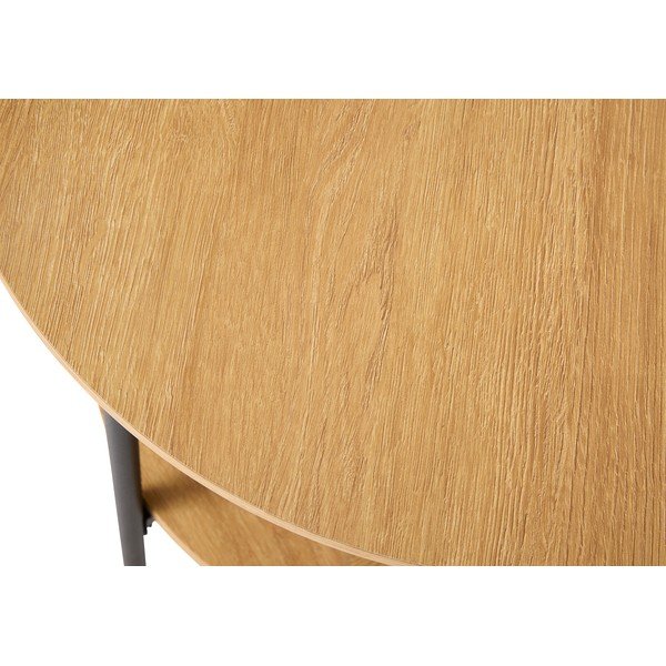 Okrągły stolik w dekorze dębu ø 50 cm Pensacola – Unique Furniture-image-4