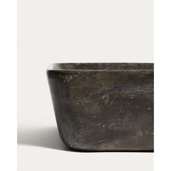 Szara kamienna umywalka 55x35 cm Darnen – Kave Home-image-3