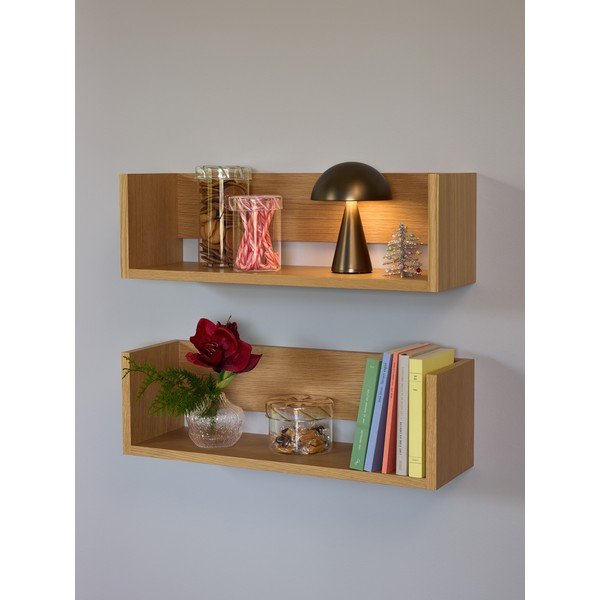 Półka w dekorze dębu w naturalnym kolorze 64 cm Gap – Hübsch-image-3