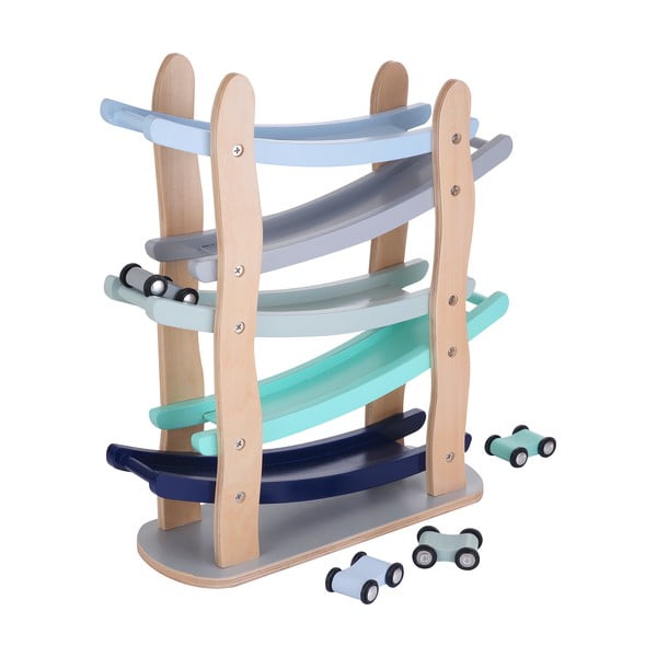 Drewniany kaskadowy tor z autkami Kindsgut Run-image-3