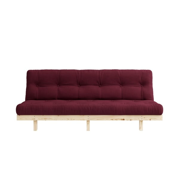 Sofa rozkładana Karup Design Lean Raw Bordeaux