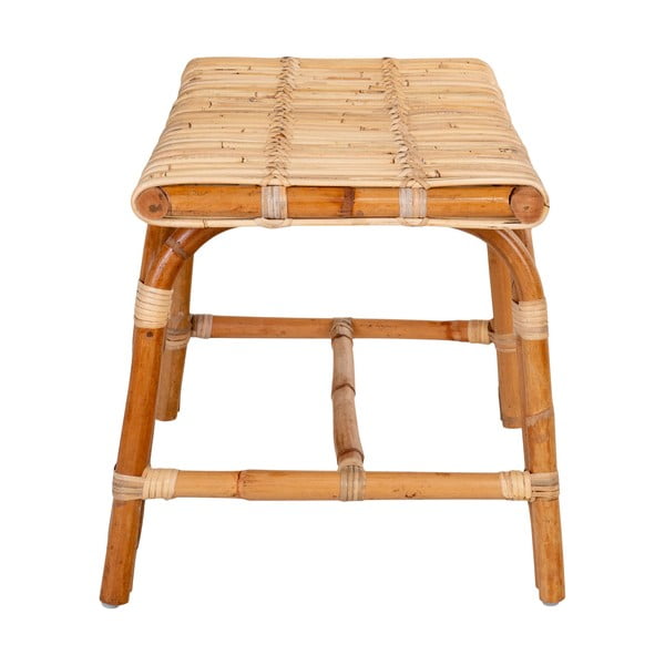 Rattanowa ławka ogrodowa w naturalnym kolorze Aveiro – House Nordic-image-2