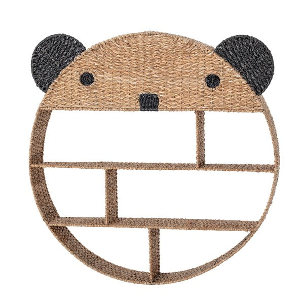 Naturalny dziecięcy regał ścienny z trawy morskiej 91,5x98 cm Ghalia – Bloomingville Mini-image-2