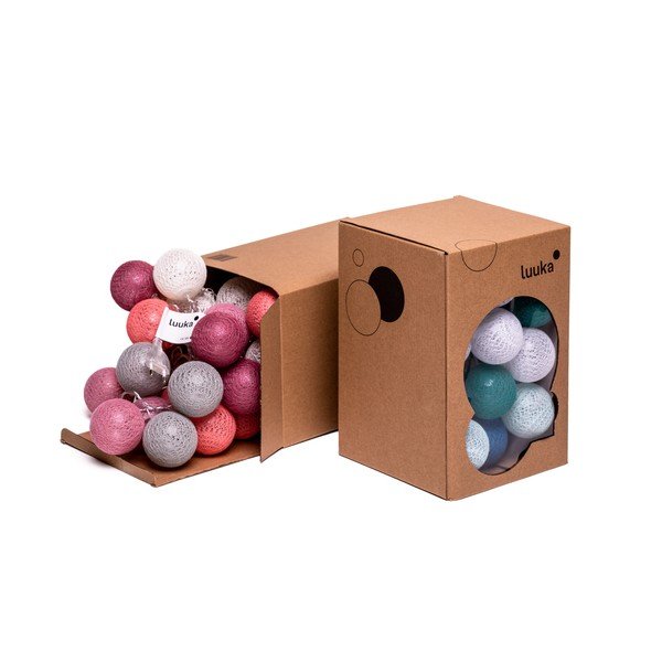 Biała girlanda świetlna z żarówkami LED LUKKA, 30 lampek-image-1