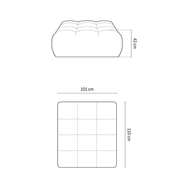 Ciemnoniebieski podnóżek Bloom – Micadoni Home-image-4