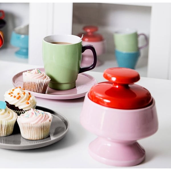 Filiżanka
  ze spodkiem Pop, zielona/brązowa-image-3