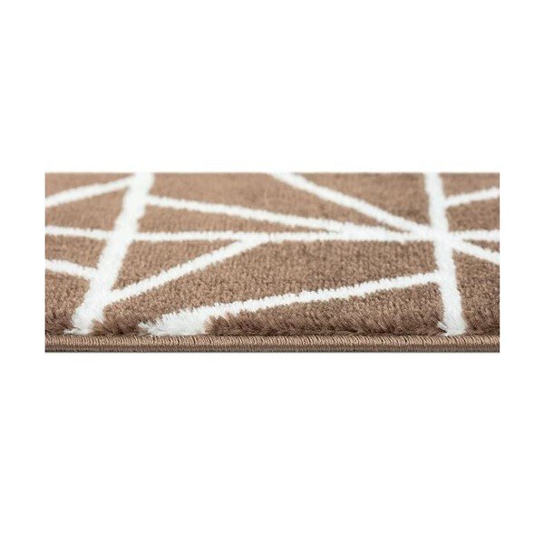 Brązowe dywaniki na schody zestaw 13 szt. 22x73 cm Striped – Mila Home-image-1