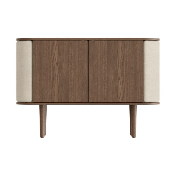 Brązowo-beżowa niska komoda w dekorze dębu 109x75 cm Treasures – UMAGE-image-3