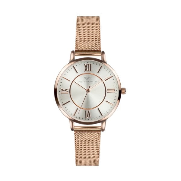 Zestaw damskiego zegarka z paskiem ze stali chirurgicznej i bransoletki Victoria Walls Centoro-image-1