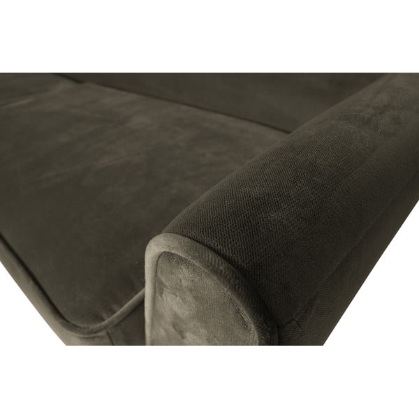 Ciemnozielona aksamitna sofa WOOOD Rocco, 230 cm-image-1