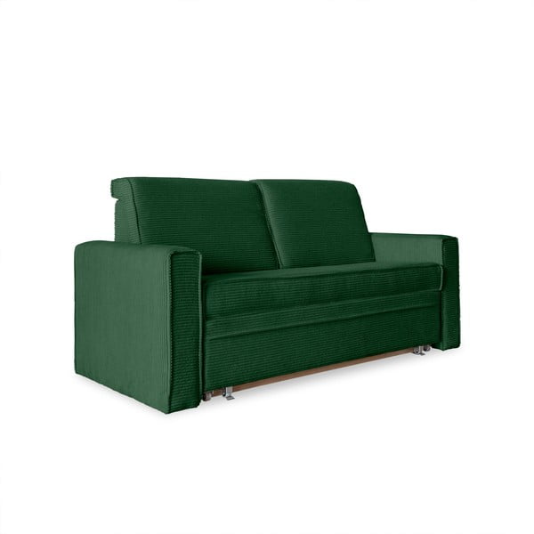 Ciemnozielona rozkładana sofa 168 cm Lucky Lucy – Miuform
