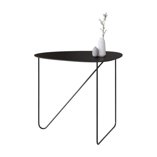 Czarny metalowy stolik 44x50 cm Curve L Bull – LIND DNA-image-3