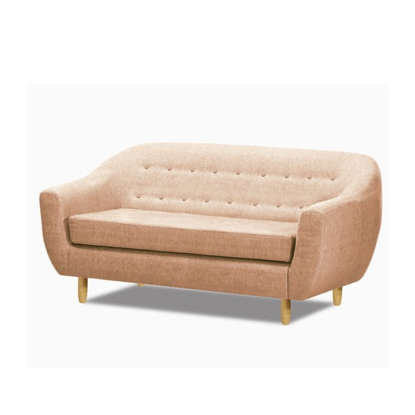 Różowa sofa trzyosobowa Wintech Akela