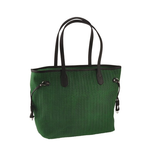 Zielona skórzana torebka Florence Bags Merga