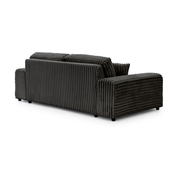 Ciemnoszara sztruksowa sofa 213 cm Justin – Ropez-image-3