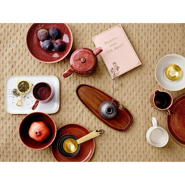 Czerwona kamionkowa miska do serwowania Bloomingville Joelle, ø 25,5 cm-image-1