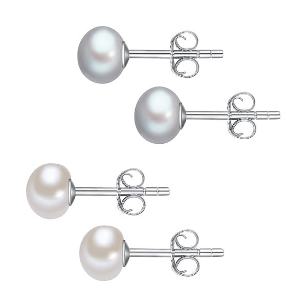 2 pary perłowych kolczyków Chakra Pearls