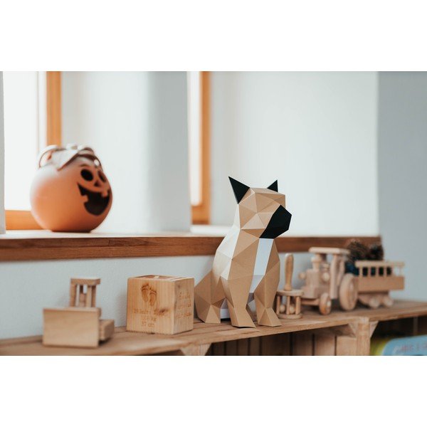 Kreatywny zestaw do złożenia figurki z papieru Papertime Buldog-image-1