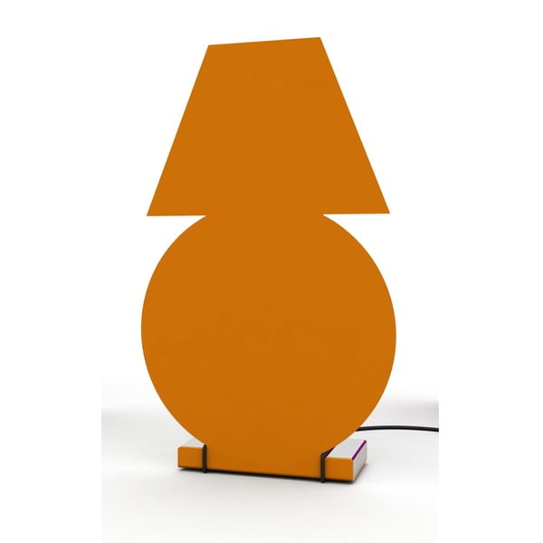 Pomarańczowa lampa stołowa Caoscreo Lampadi