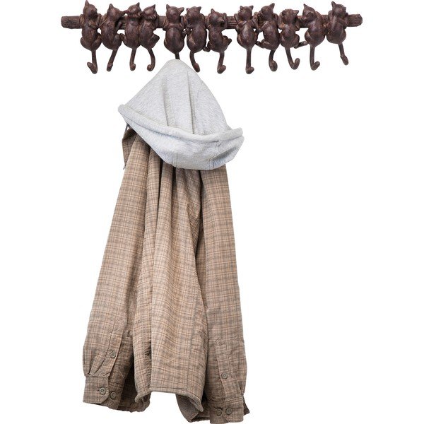 Brązowy wieszak wiszący Kare Design Cats-image-2