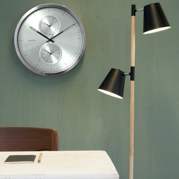 Srebrny zegar Present Time Multiple Time-image-1