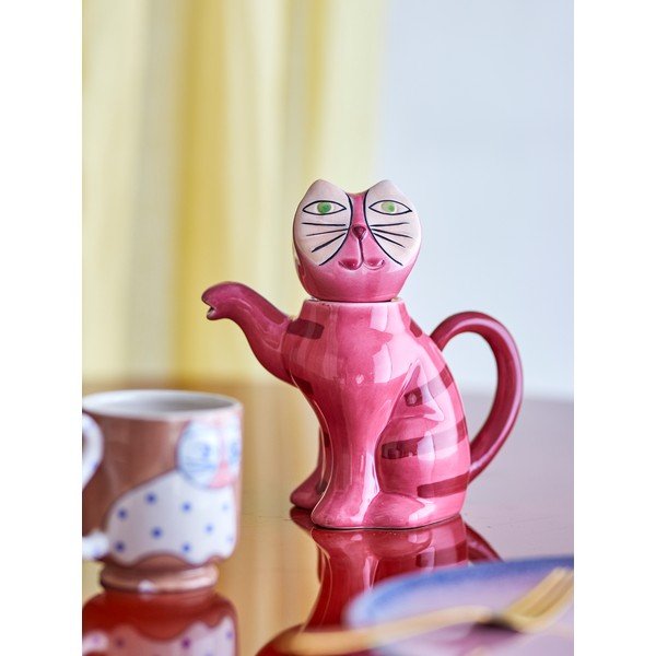 Różowy dzbanek do herbaty ceramiczny 500 ml Missy – Bloomingville-image-4