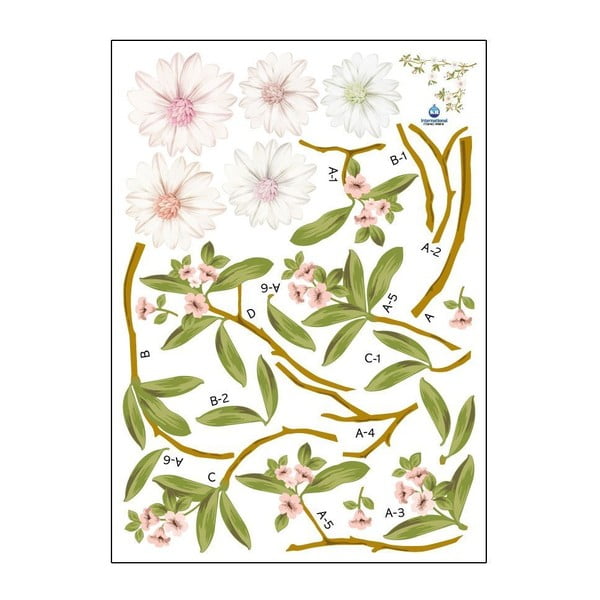 Zestaw naklejek Ambiance Flowering Magnolia-image-1