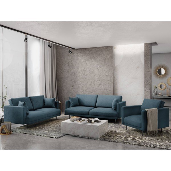 Niebieska sofa Milo Casa Piero, 220 cm-image-1