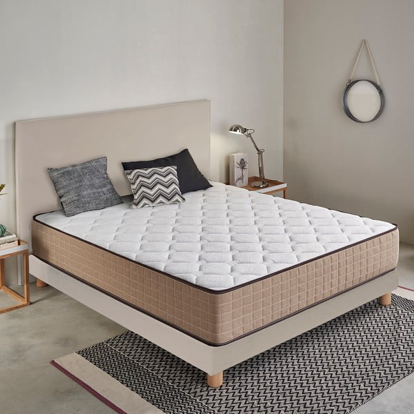 Średnio twardy/ekstra twardy piankowy materac dwustronny 90x200 cm Cashmere Confort – Moonia-image-2