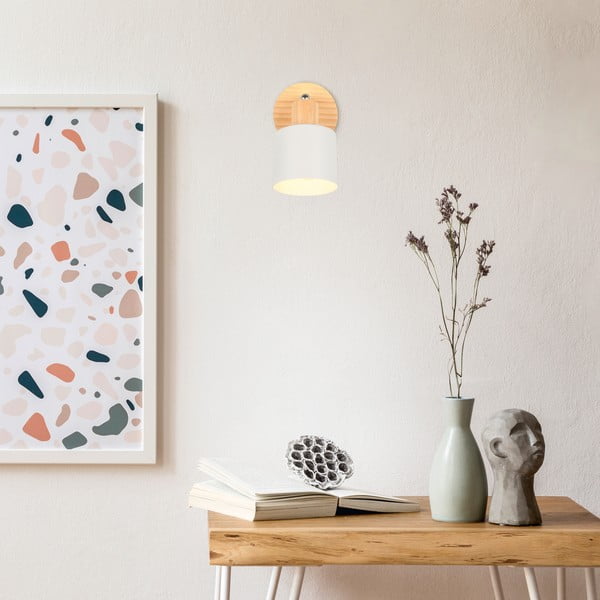 Biało-naturalna lampa punktowa ø 9 cm Shanti – Trio-image-3