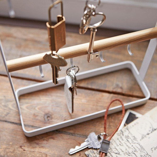 Biały wieszak na klucze YAMAZAKI Tosca-image-2