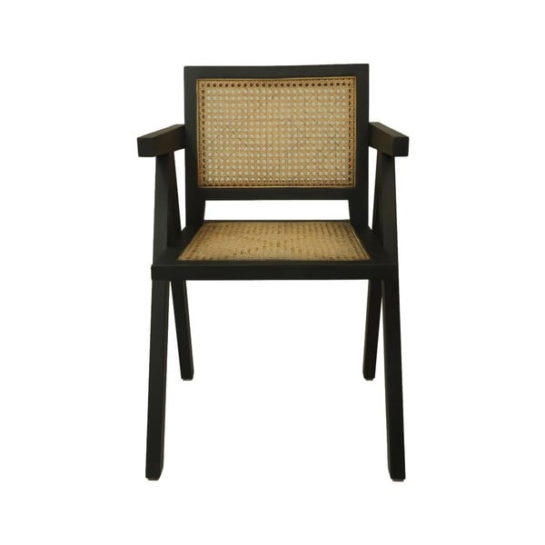 Czarne krzesło z drewna mahońowego Phi – HSM collection