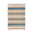 Niebiesko-naturalny dywan z mieszanki juty tkany ręcznie 160x230 cm Medina Jute – Flair Rugs